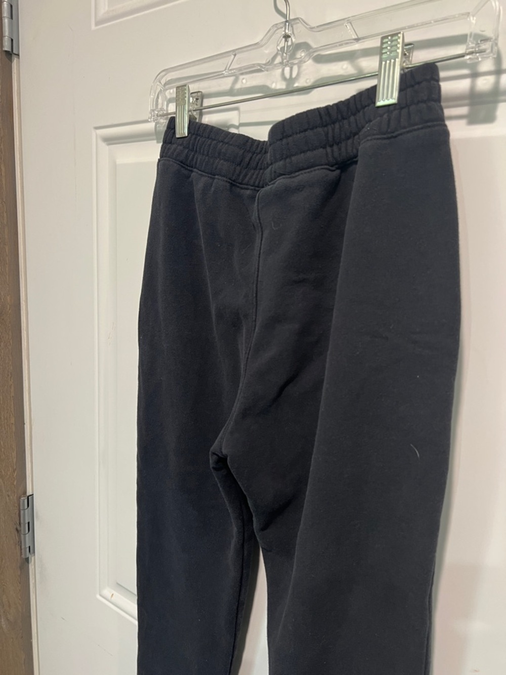 abercrombie kids black jogger sweatpants with white drawstring - Picture 5 of 6